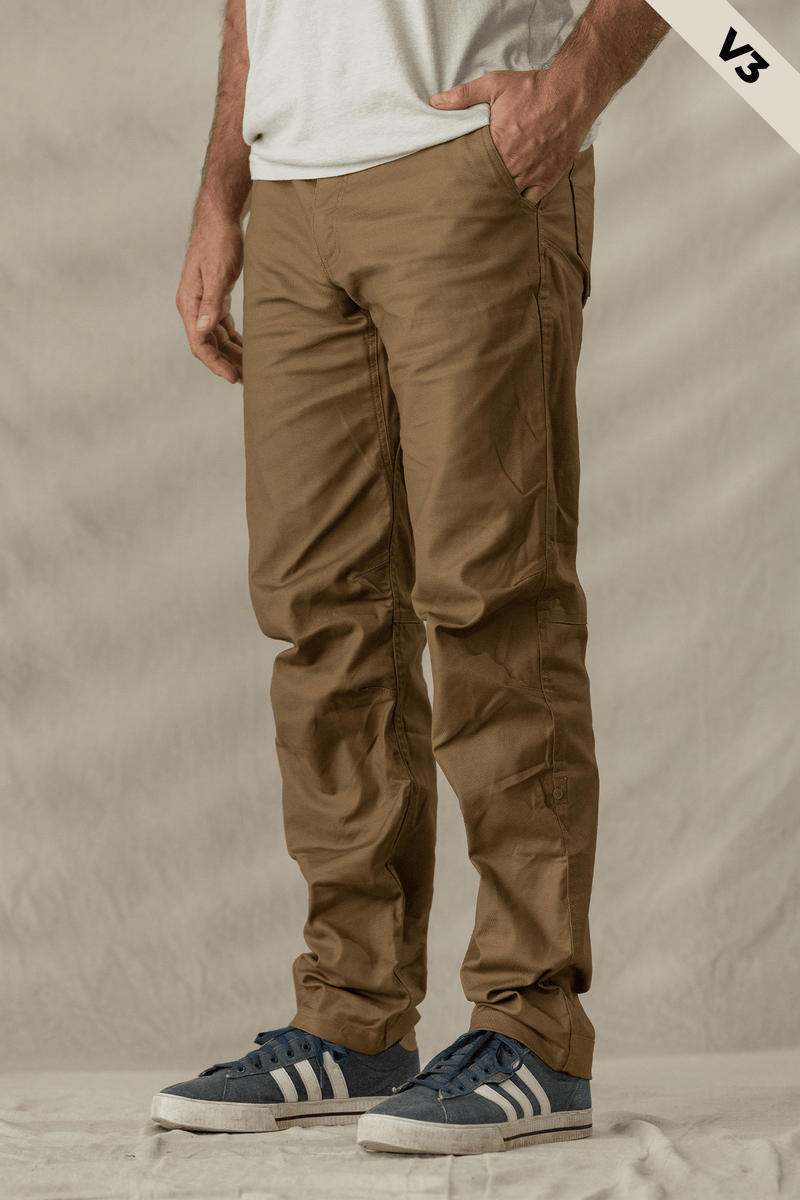 LIVSN Bottoms Brown / 30 / 30 Flex Canvas Pants V3 - Relaxed Fit