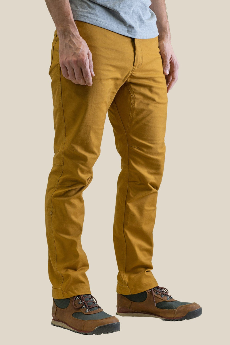 Khaki Cargo Pants With Orange Zipper At Bottom