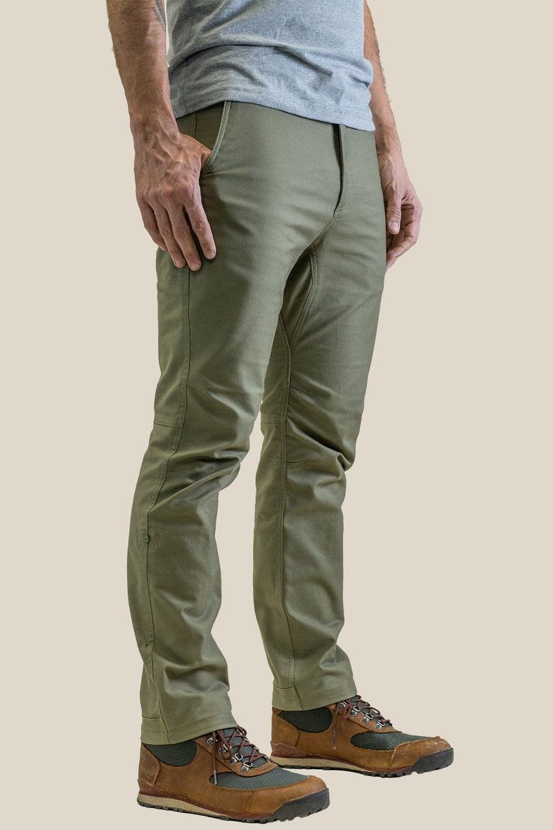 Canvas Cargo Pants - Light khaki green - Ladies